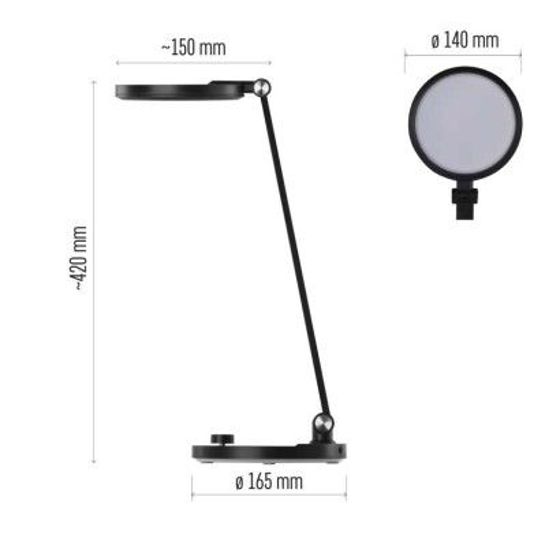 Emos/ Z7628B LED stolní lampa CHARLES, černá