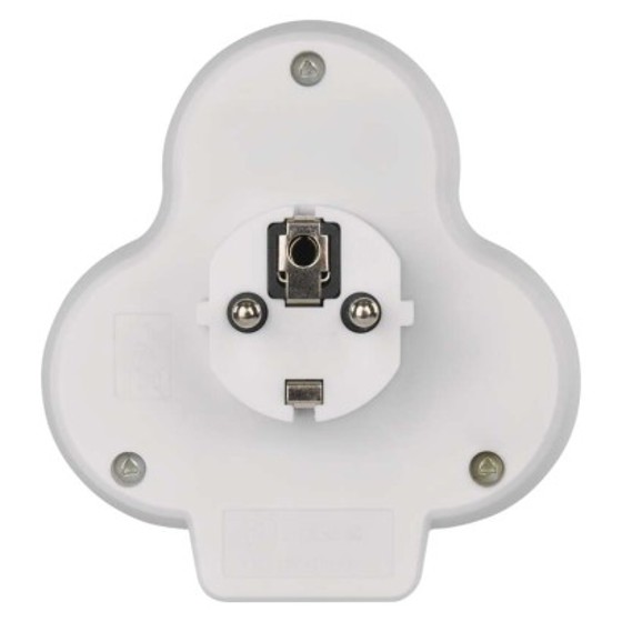 Emos/ Zásuvka rozbočovací 2x, vyp, 1x USB-A+1x USB-C