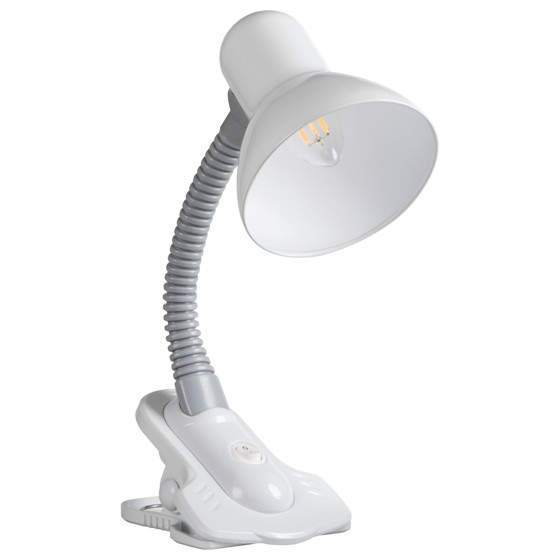 Kanlux/ Stolní lampa s klipem Suzi 07154 bílá