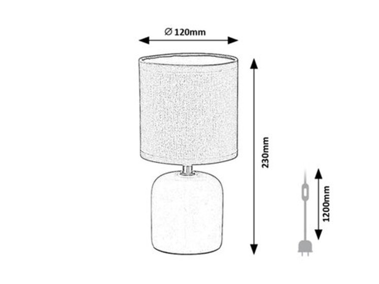 Rabalux/Lampička 74052 Daphni bílá