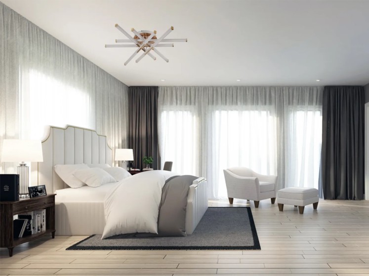 Nedes/ LED stropní svítidlo s dálkovým ovladačem 90W - J7312/W