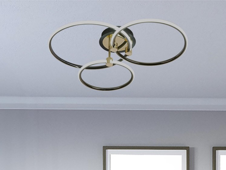 Nedes/ LED stropní svítidlo s dálkovým ovladačem 64W - TB1301/BG