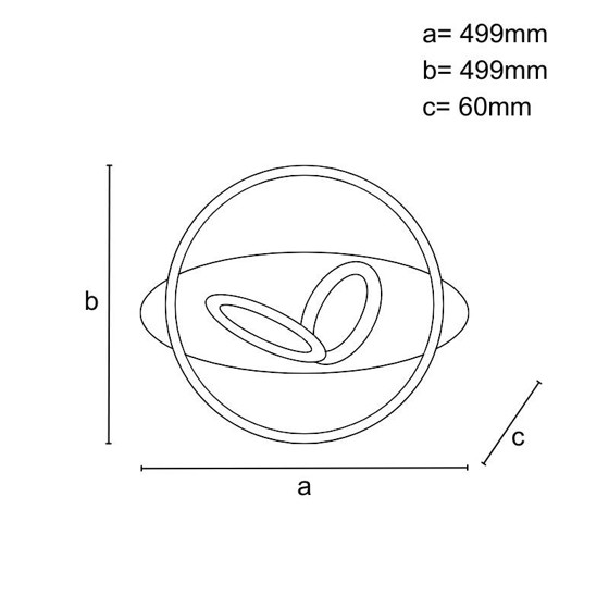 Nedes/ LED stropní svítidlo s dálkovým ovladačem 6900lm105W - J1337/W