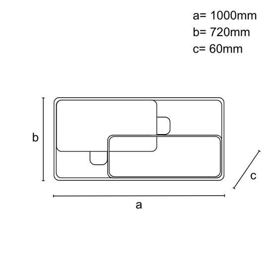 Nedes/ LED lampa s dálkovým ovladačem 280W - J1342/WW