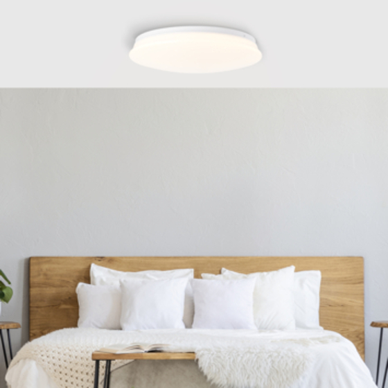 Brilliant/LED stropní svítidlo se senzorem 18W 1800 lm 3000 K Ø 33 cm Farica Starry white + hvězdy