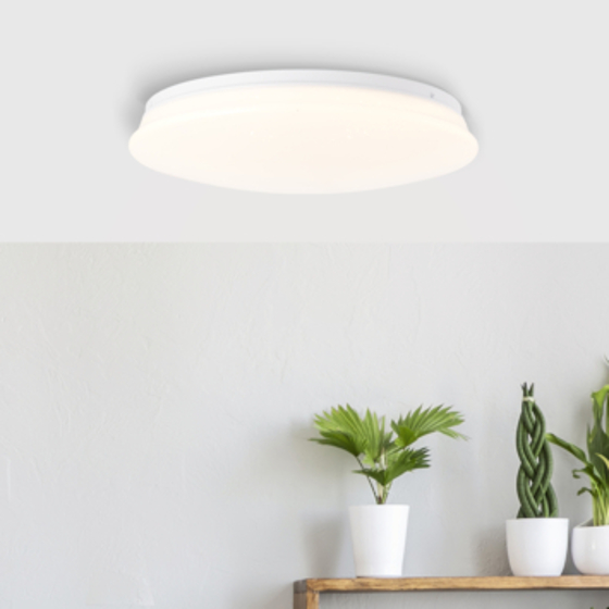 Brilliant/LED stropní svítidlo se senzorem 18W 1800 lm 3000 K Ø 33 cm Farica Starry white + hvězdy