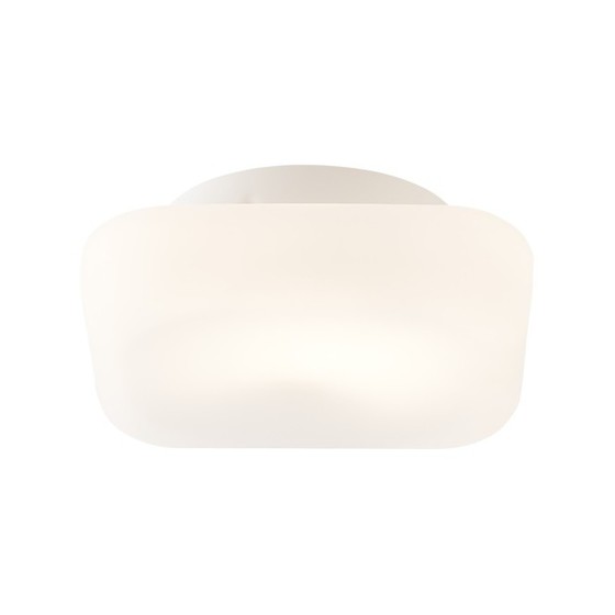 Brilliant/Stropní svítidlo RIKURI IP44 bílé opálové sklo