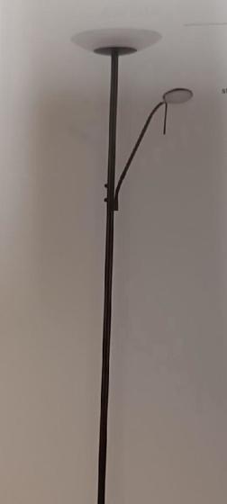 Lummax / LED stojací lampa černá  ARTHUR 1600+450lm