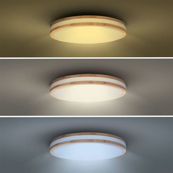 Solight/   LED osvětlení s dálkovým ovladačem Woody, 60W, 4200lm, 50cm, změna chromatičnosti, stmívatelné