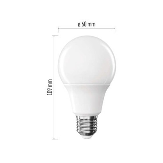 Emos/ LED žárovka Classic A60 / E27 / 9,5 W (75 W) / 1055 lm / studená bílá