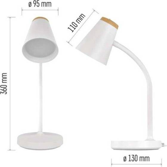 Emos/Led stolní lampička TARA bílá  280lm 4,5W