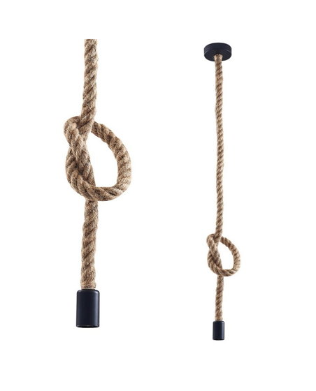 Sanico/  Goldlux E27 béžové lanové závěsné stropní svítidlo