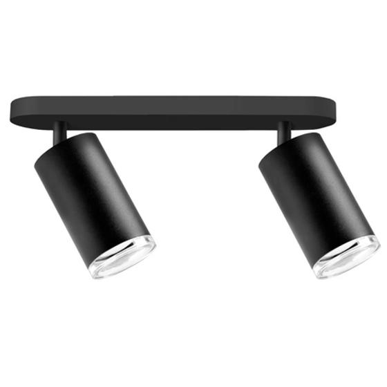 GoldLux/ Nástěnné a stropní bodové svítidlo 2x GU10 černé IP44 TURYN Sanico Goldlux