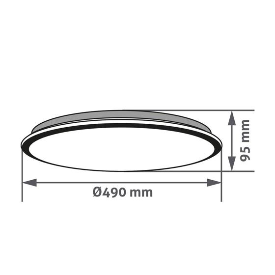 avide/ Stropní LED svítidlo Avide Lucy 44W RGBIC+CCT s dálkovým ovládáním