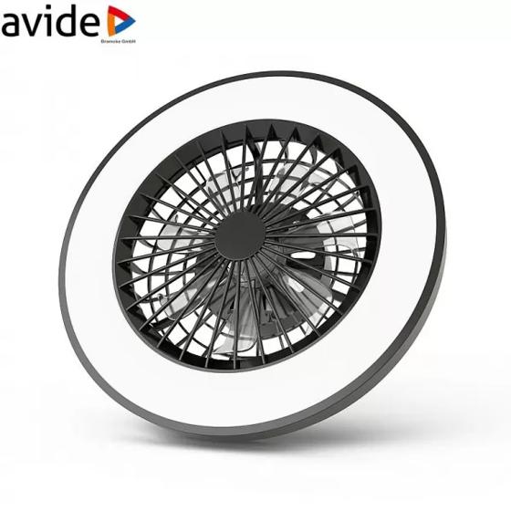 Avide/ Stropní ventilátor WHITNEY 48W černý