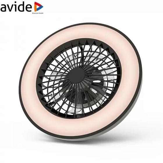 Avide/ Stropní ventilátor WHITNEY 48W černý